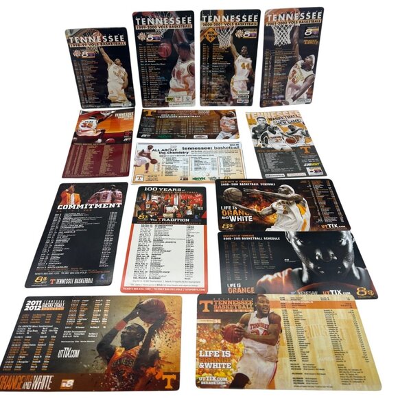 Set of 18 Tennessee Vols Basketball Schedule Magnets (1998-2018) - Picture 1 of 7